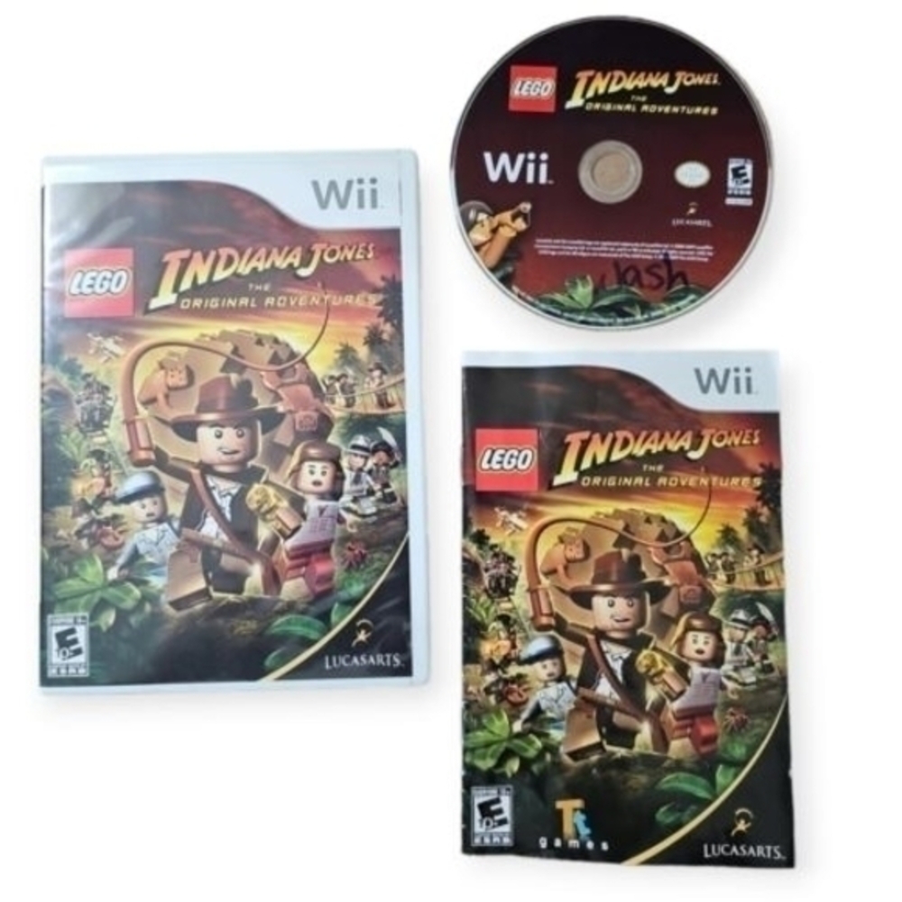 LEGO Indiana Jones: The Original Adventures (Nintendo Wii, 2008) with Booklet